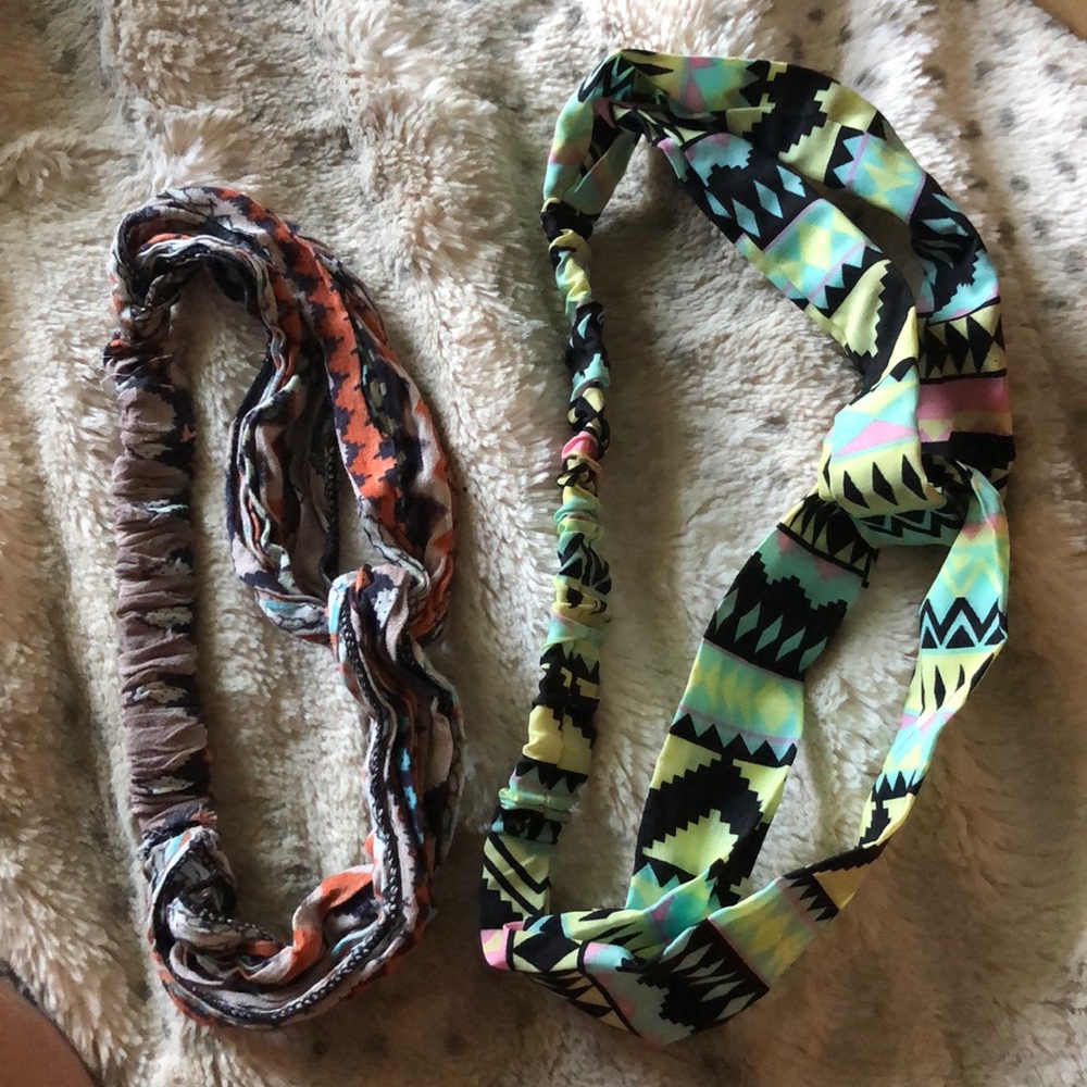 Aztech printed headbands- 2 pack